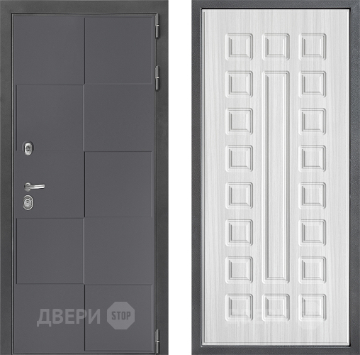 Входная металлическая Дверь Дверной континент ДК-3/606 ФЛ-183 Сандал белый в Лобне