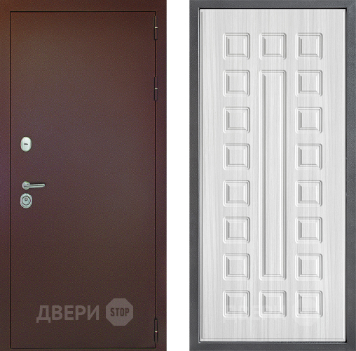 Дверь Дверной континент Рубикон Медь Дизайн ФЛ-183 Сандал белый в Лобне