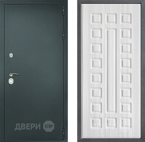 Дверь Дверной континент Рубикон Серебро Дизайн ФЛ-183 Сандал белый в Лобне