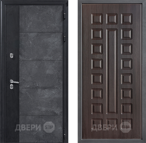 Дверь Дверной континент ДК-15 Бетон ТЕРМО ФЛ-183 Венге в Лобне