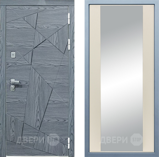 Входная металлическая Дверь Дива МД-97/3 Д-15 Зеркало Шампань в Лобне