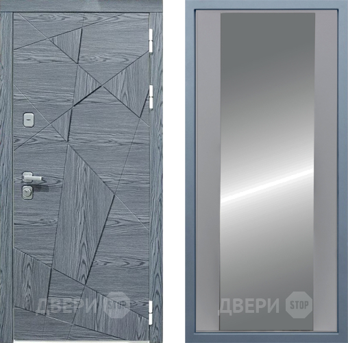 Входная металлическая Дверь Дива МД-97/3 Д-15 Зеркало Силк Маус в Лобне