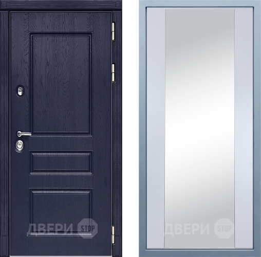 Входная металлическая Дверь Дива МД-45 Д-15 Зеркало Белый в Лобне