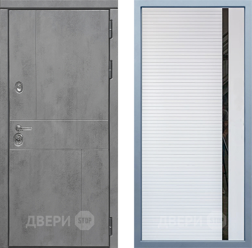 Входная металлическая Дверь Дива МД-48 МХ-45 Белый матовый в Лобне