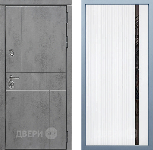 Входная металлическая Дверь Дива МД-48 МХ-46 Белый матовый в Лобне