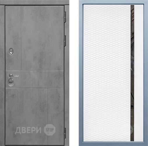 Входная металлическая Дверь Дива МД-48 МХ-47 Белый матовый в Лобне