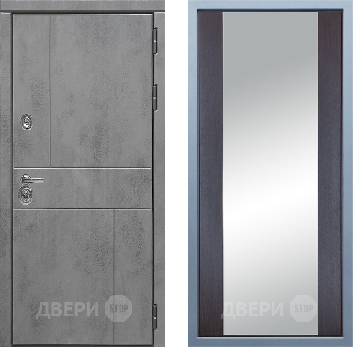 Входная металлическая Дверь Дива МД-48 Д-15 Зеркало Венге в Лобне