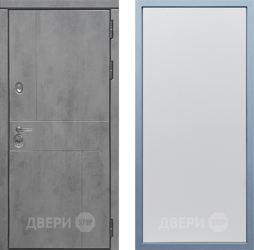 Входная металлическая Дверь Дива МД-48 Н-1 Белый в Лобне
