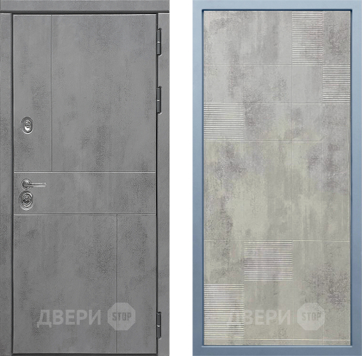 Входная металлическая Дверь Дива МД-48 Д-4 Бетон темный в Лобне