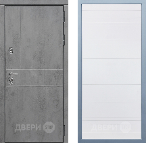 Входная металлическая Дверь Дива МД-48 Д-5 Белый в Лобне