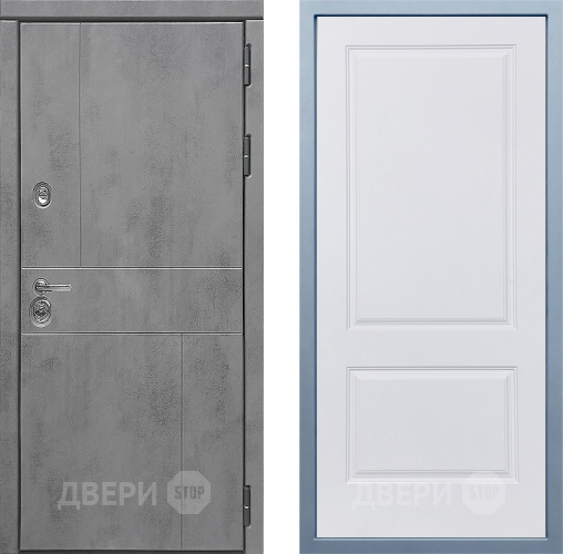 Входная металлическая Дверь Дива МД-48 Д-7 Белый в Лобне