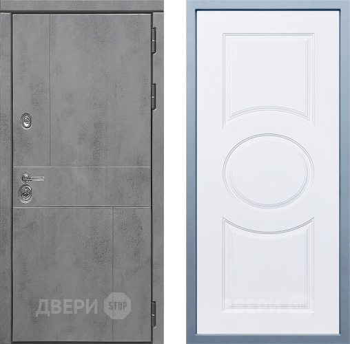Входная металлическая Дверь Дива МД-48 Д-8 Белый в Лобне
