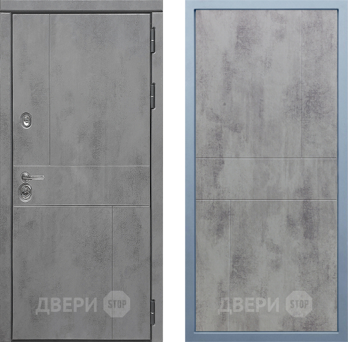 Входная металлическая Дверь Дива МД-48 М-1 Бетон темный в Лобне