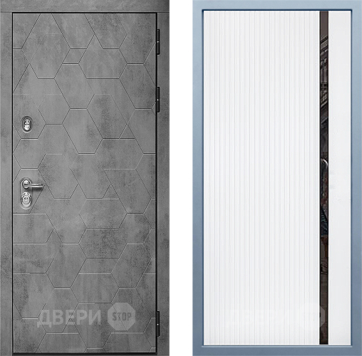 Входная металлическая Дверь Дива МД-51 МХ-46 Белый матовый в Лобне