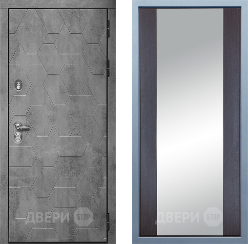 Входная металлическая Дверь Дива МД-51 Д-15 Зеркало Венге в Лобне