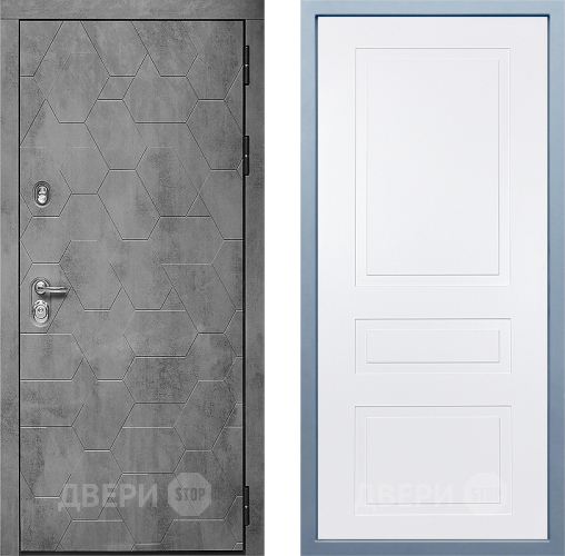 Входная металлическая Дверь Дива МД-51 Н-13 Белый в Лобне