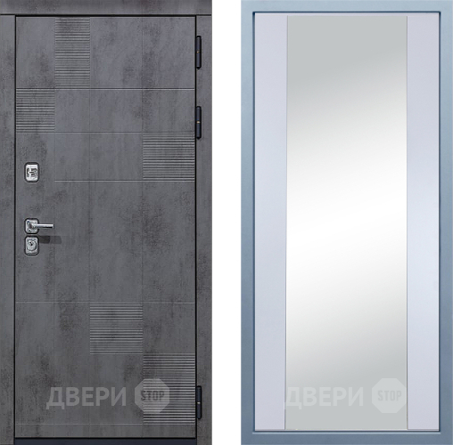 Входная металлическая Дверь Дива МД-35 Д-15 Зеркало Белый в Лобне