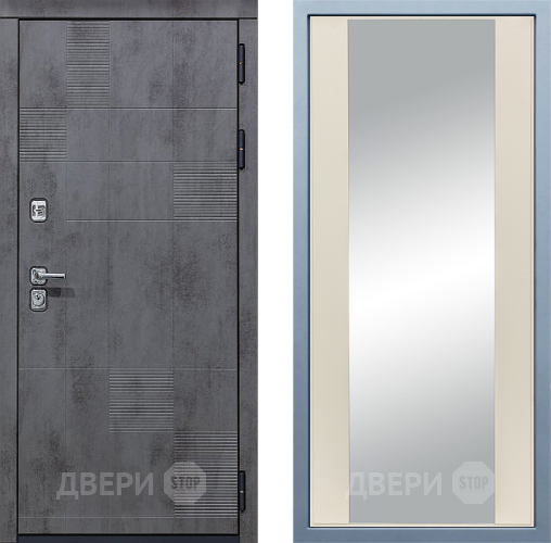 Входная металлическая Дверь Дива МД-35 Д-15 Зеркало Шампань в Лобне