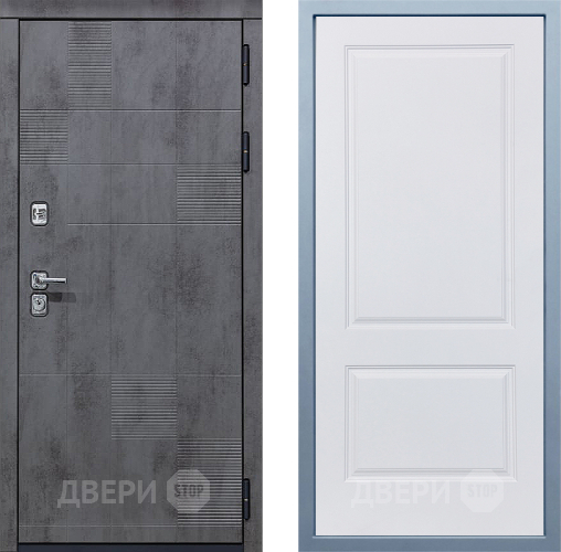 Входная металлическая Дверь Дива МД-35 Д-7 Белый в Лобне