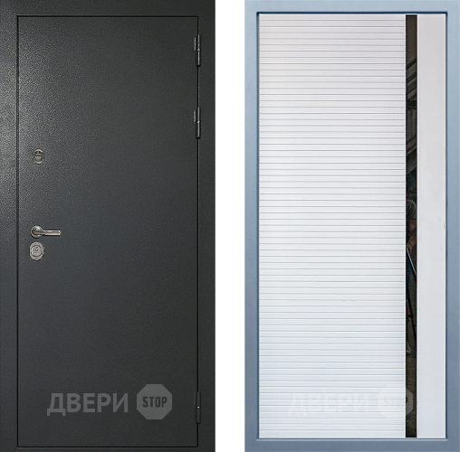 Входная металлическая Дверь Дива МД-40 Титан МХ-45 Белый матовый в Лобне
