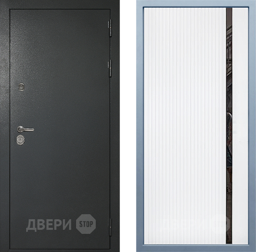 Входная металлическая Дверь Дива МД-40 Титан МХ-46 Белый матовый в Лобне