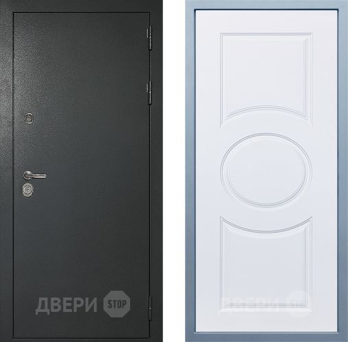 Входная металлическая Дверь Дива МД-40 Титан М-30 Белый в Лобне