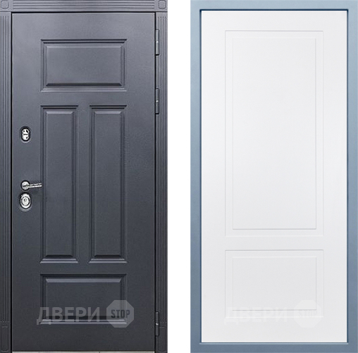 Входная металлическая Дверь Дива МХ-29 STR Н-7 Белый в Лобне