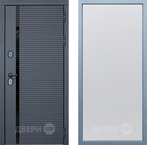 Входная металлическая Дверь Дива МХ-45 STR Н-1 Белый в Лобне