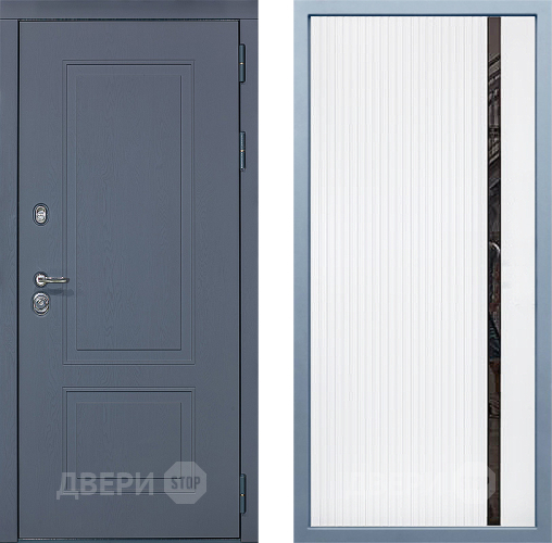 Входная металлическая Дверь Дива МХ-38 STR МХ-46 Белый матовый в Лобне