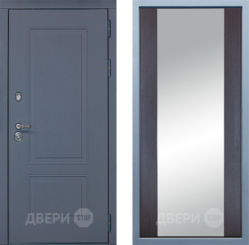 Входная металлическая Дверь Дива МХ-38 STR Д-15 Зеркало Венге в Лобне