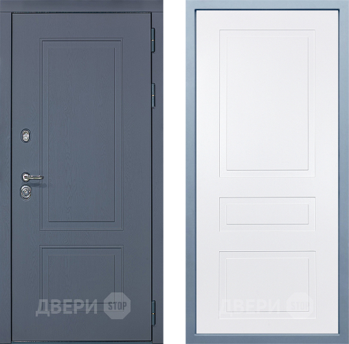 Входная металлическая Дверь Дива МХ-38 STR Н-13 Белый в Лобне