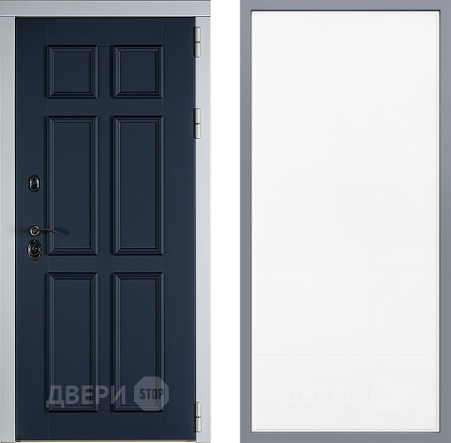 Дверь Заводские двери Стокгольм Тривия Белый софт в Лобне