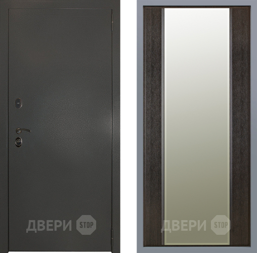 Дверь Заводские двери Эталон 3к антик серебро Зеркало Макси Венге в Лобне