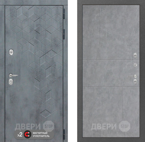 Входная металлическая Дверь Лабиринт (LABIRINT) Бетон 21 Бетон светлый в Лобне