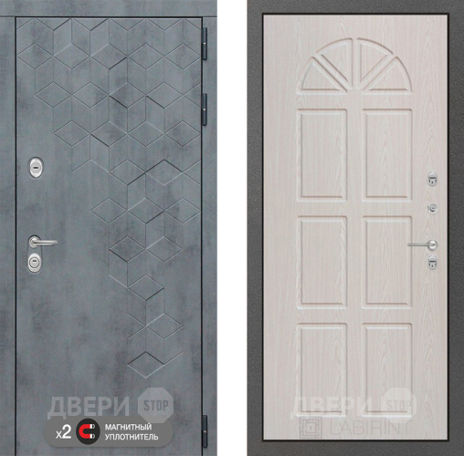 Входная металлическая Дверь Лабиринт (LABIRINT) Бетон 15 VINORIT Алмон 25 в Лобне