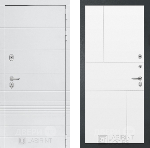 Дверь Лабиринт (LABIRINT) Трендо 21 Белый софт в Лобне