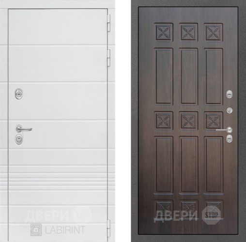 Входная металлическая Дверь Лабиринт (LABIRINT) Трендо 16 VINORIT Алмон 28 в Лобне