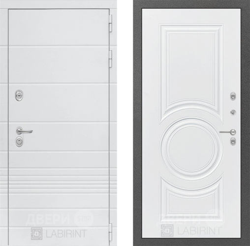 Дверь Лабиринт (LABIRINT) Трендо 23 Белый софт в Лобне