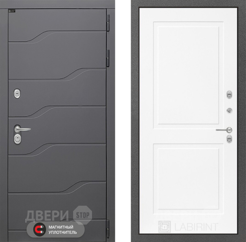 Дверь Лабиринт (LABIRINT) Ривер 11 Белый софт в Лобне