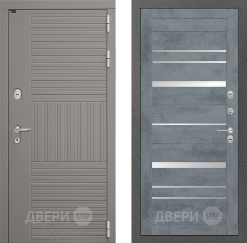 Входная металлическая Дверь Лабиринт (LABIRINT) Формо 20 Бетон темный в Лобне