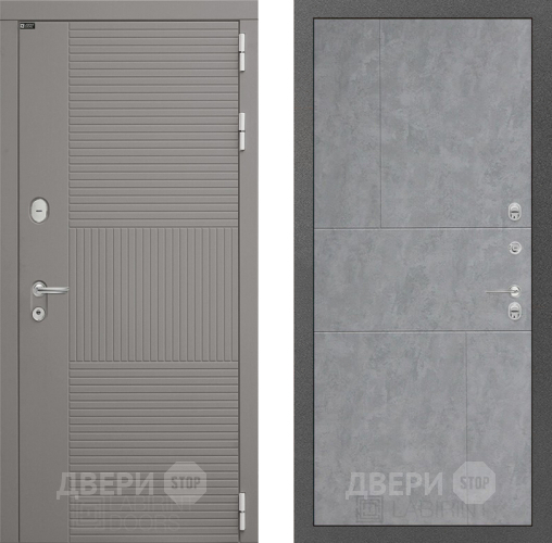 Входная металлическая Дверь Лабиринт (LABIRINT) Формо 21 Бетон светлый в Лобне