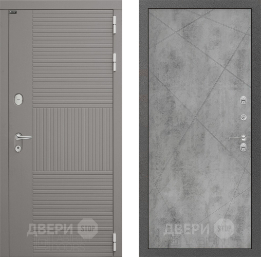 Входная металлическая Дверь Лабиринт (LABIRINT) Формо 24 Бетон светлый в Лобне