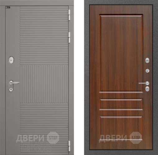 Входная металлическая Дверь Лабиринт (LABIRINT) Формо 03 Орех бренди в Лобне