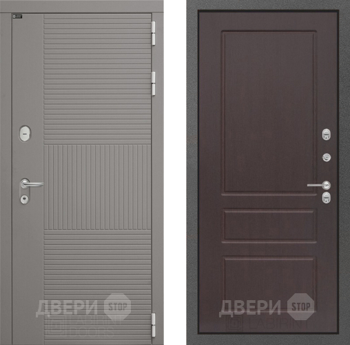 Входная металлическая Дверь Лабиринт (LABIRINT) Формо 03 Орех премиум в Лобне