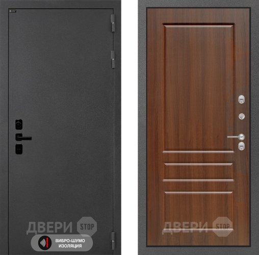 Входная металлическая Дверь Лабиринт (LABIRINT) Acustic 03 Орех бренди в Лобне