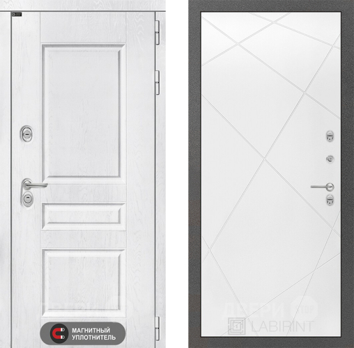 Дверь Лабиринт (LABIRINT) Versal 24 Белый софт в Лобне