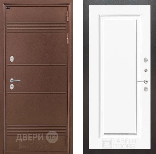 Дверь Лабиринт (LABIRINT) Термо Лайт 27 Белый (RAL-9003) в Лобне