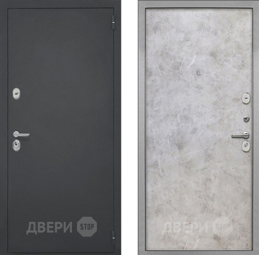 Входная металлическая Дверь Интекрон (INTECRON) Гектор Гладкая Мрамор светлый в Лобне