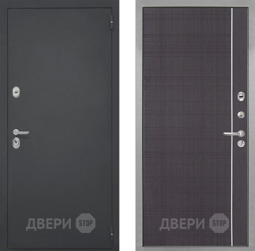 Входная металлическая Дверь Интекрон (INTECRON) Гектор В-07 с молдингом Венге в Лобне