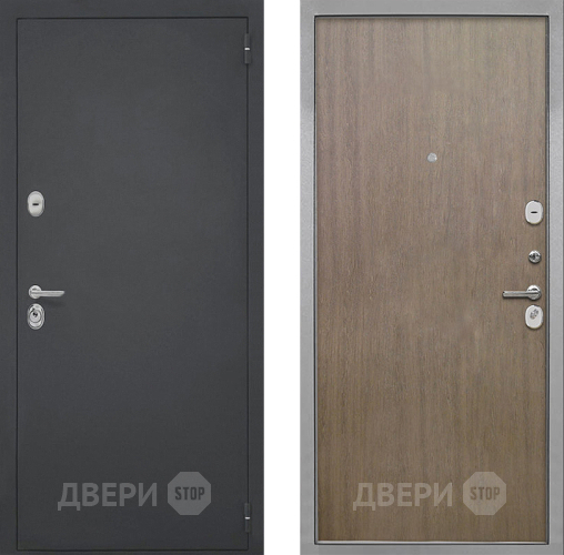 Входная металлическая Дверь Интекрон (INTECRON) Гектор Гладкая шпон Венге коричневый в Лобне